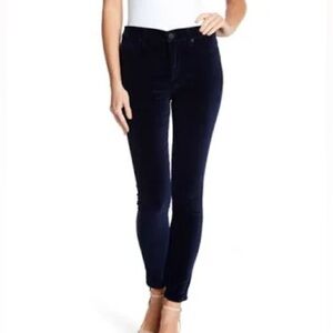 Navy Velvet HUDSON Pants (size 24)